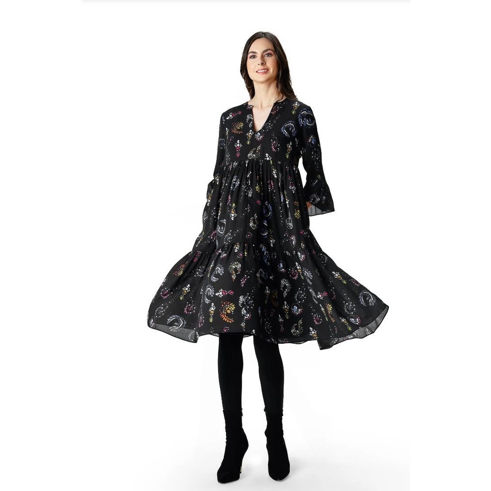 Wayward Fancies Jewel Print Dress w/ Pockets